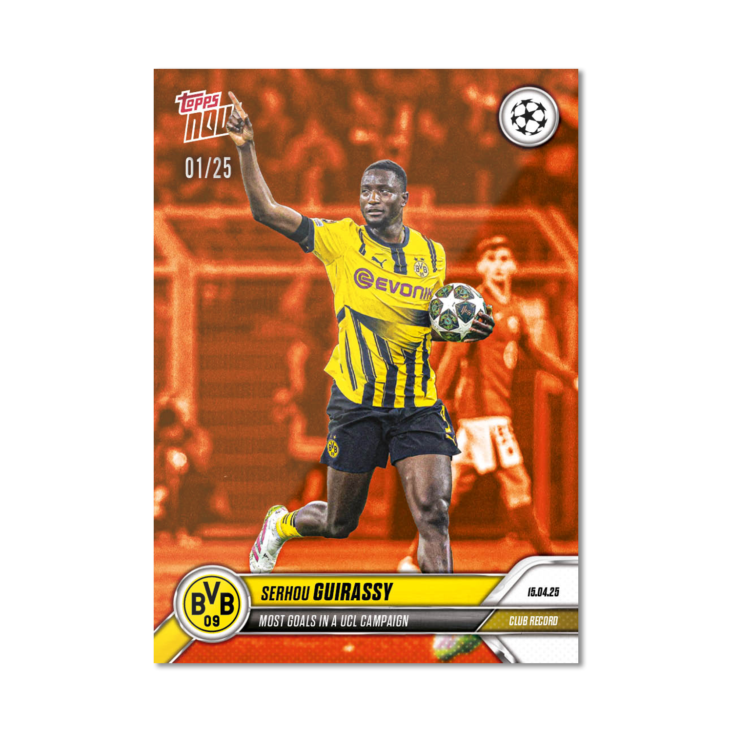 Serhou Guirassy - 2024-25 UCL Topps NOW - Card 139 - PR: 173 - Image 5