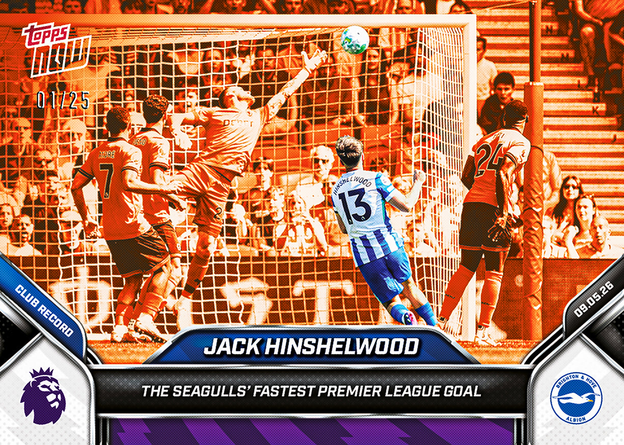 Jack Hinshelwood - 2025-26 Premier League Topps NOW - Card 189 - PR: 142 - Image 5