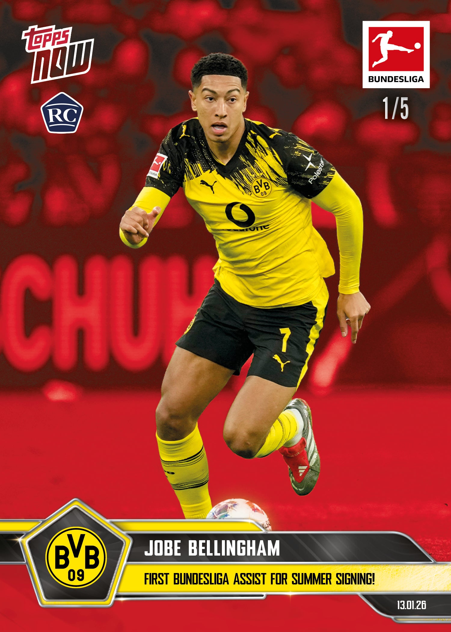 Jobe Bellingham - 2025-26 Bundesliga Topps NOW - Card 96 - PR: 1033 - Image 3