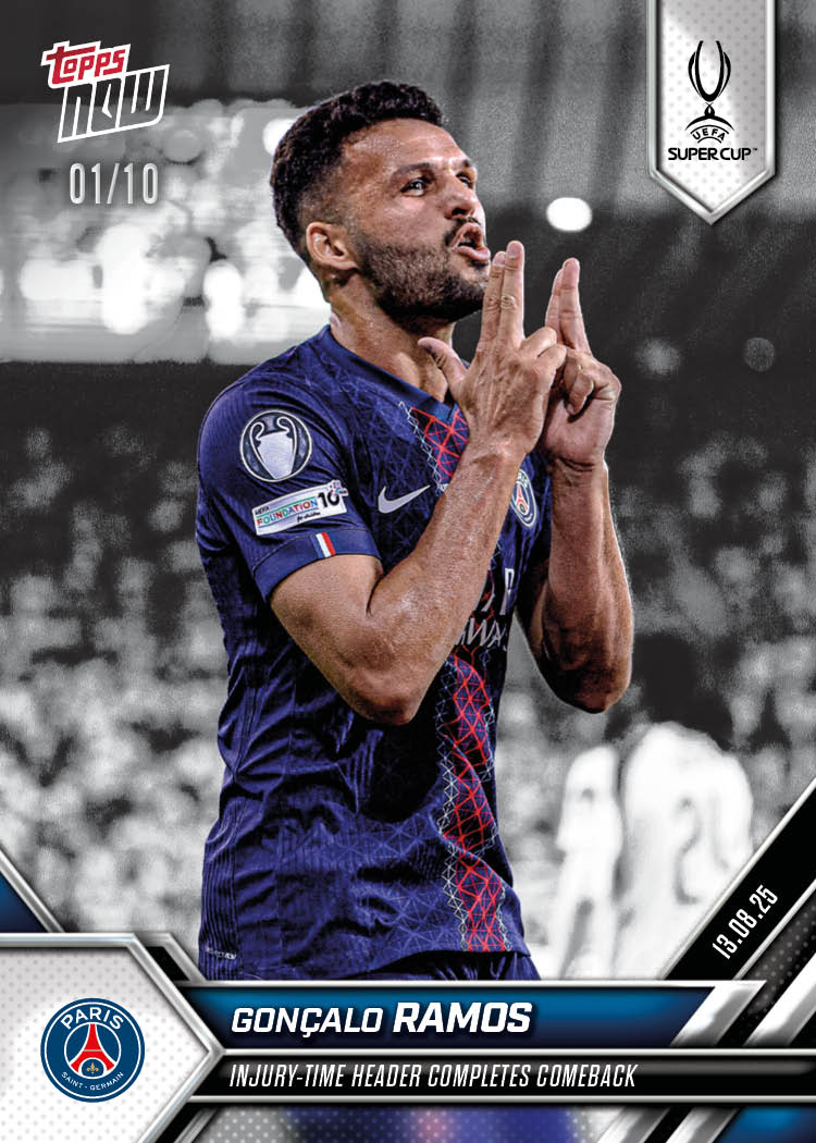 Gonçalo Ramos - 2025-26 UCL Topps NOW Card 3 - PR: 303 - Image 4