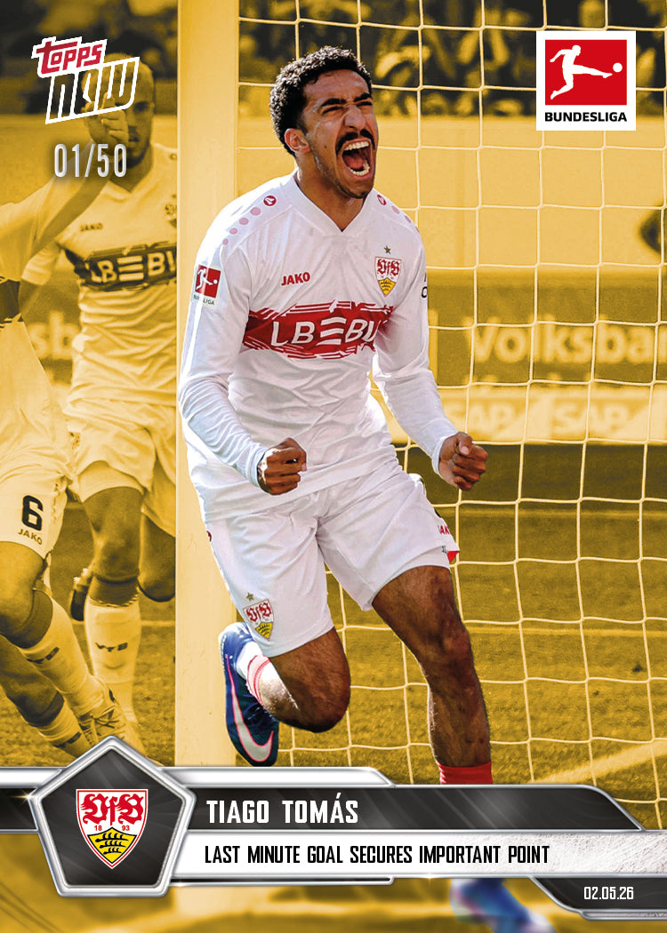 Tiago Tomás - 2025-26 Bundesliga Topps NOW - Card 184 - PR: 148 - Image 6