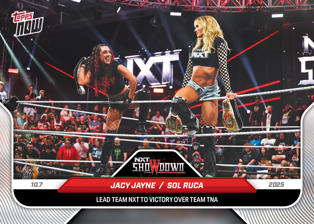 Jacy Jayne / Sol Ruca - 2025 WWE Topps NOW - Card 101 - PR: 703