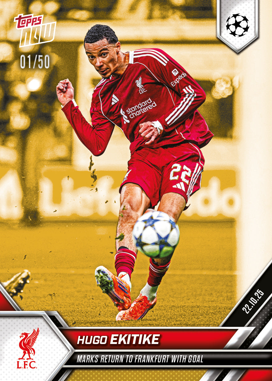 Hugo Ekitike - 2025-26 UCL Topps NOW - Card 41 - PR: 792 - Image 6