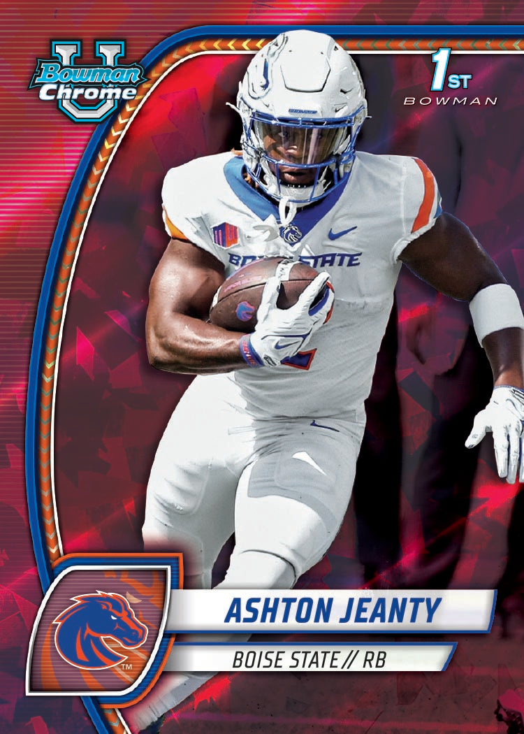 2024 Bowman University Chrome Football Sapphire Edition - Hobby Box - Sealed Case - Image 6