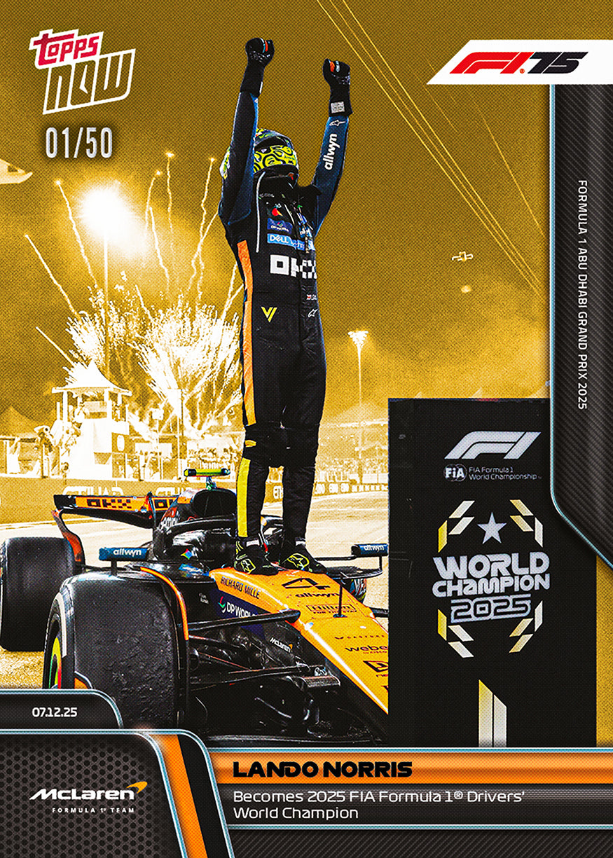 Lando Norris - 2025 Formula 1 Topps NOW - Card 86 - PR: 27624 - Image 8