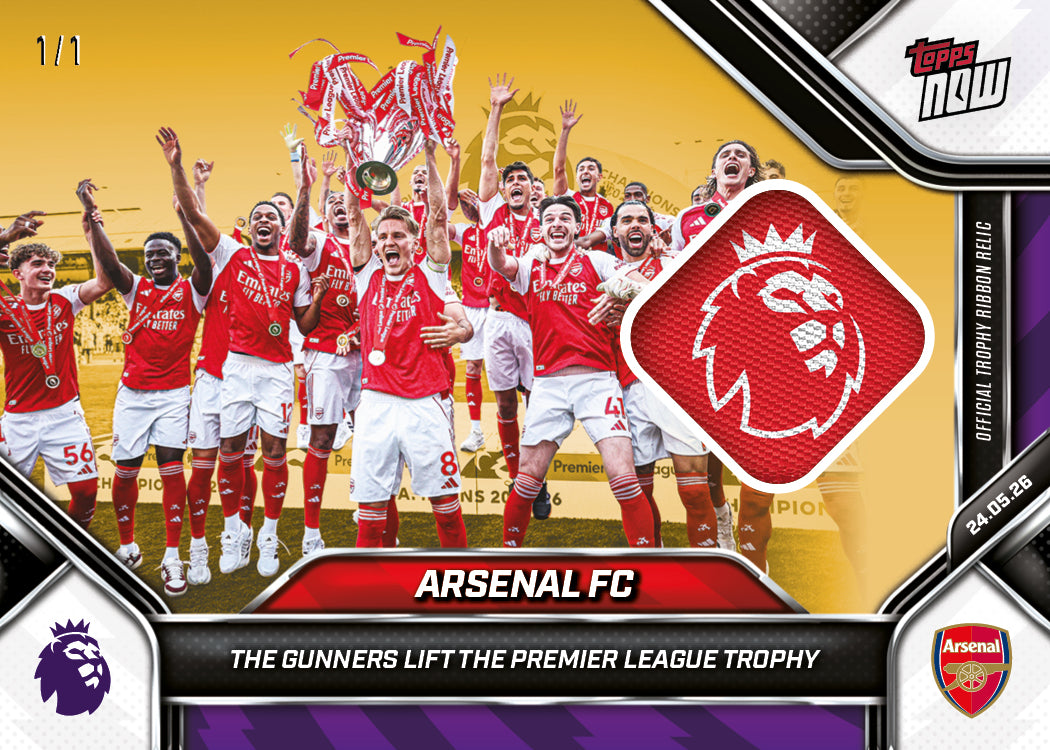 Alternative view of Arsenal FC - 2025-26 Premier League Topps NOW - Card 200 - PR: 9165