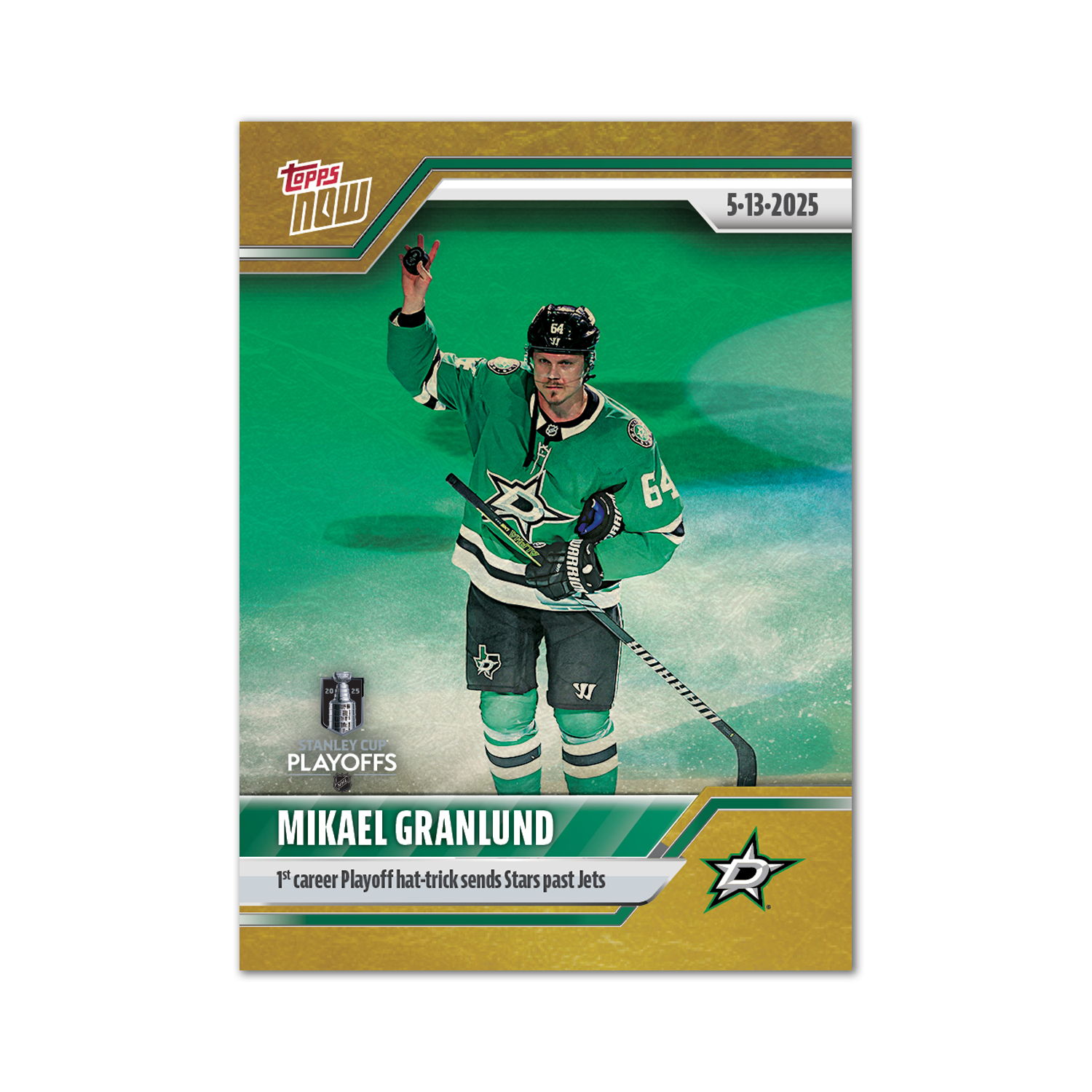 Mikael Granlund - 2024-25 NHL Topps NOW - Sticker # 182 Pack - PR: 165 - Image 2