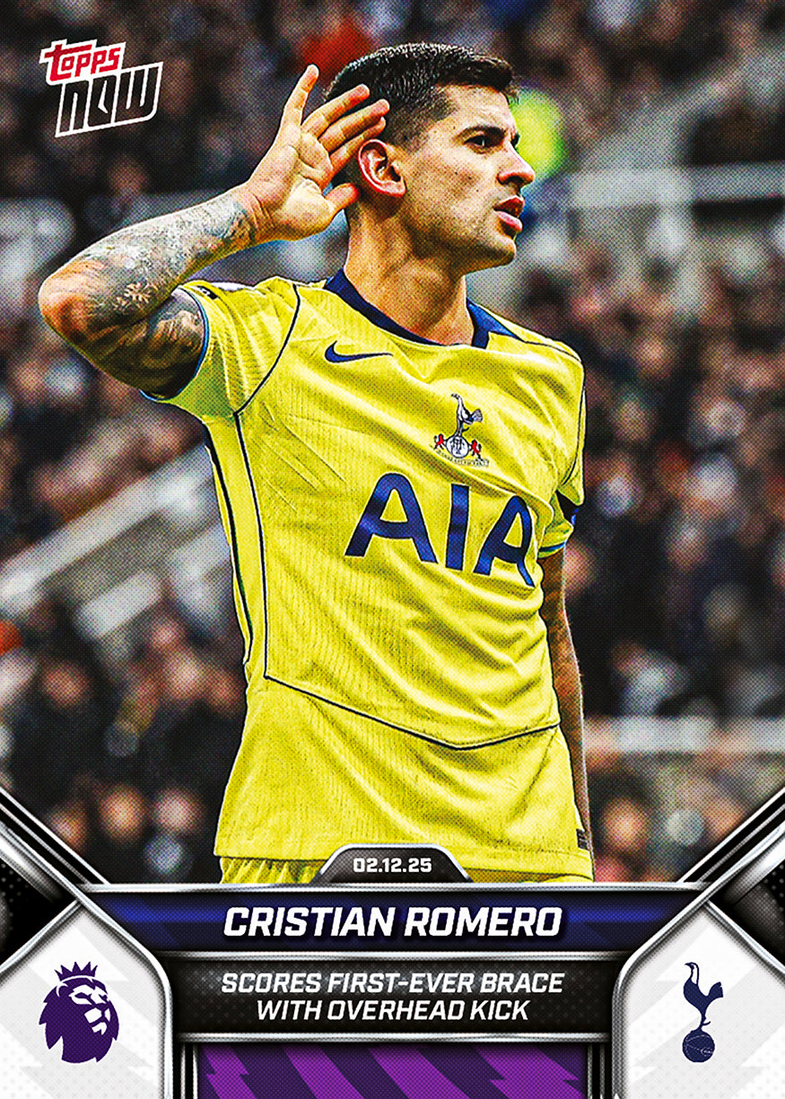 Cristian Romero - 2025-26 Premier League Topps NOW - Card 71 - PR: 466