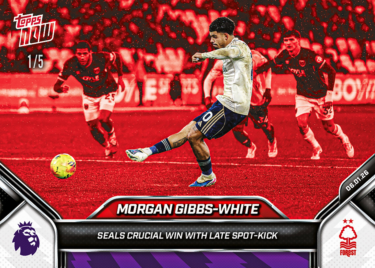 Morgan Gibbs-White - 2025-26 Premier League Topps NOW - Card 103 - PR: 132 - Image 3