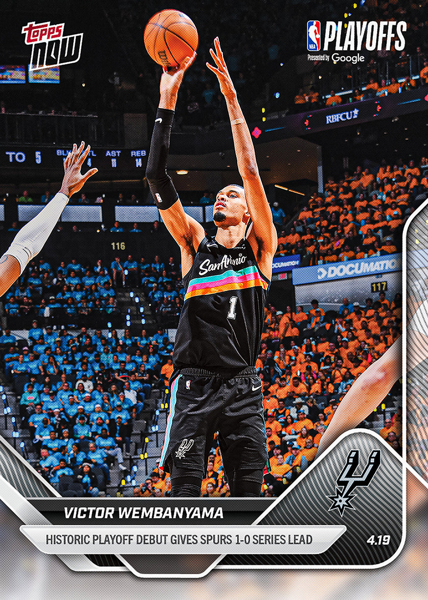 Victor Wembanyama - 2025-26 NBA Topps NOW - Card 265 - PR: 9692