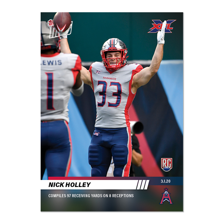5-Card Bundle - XFL TOPPS NOW Cards 21-25 - Image 4