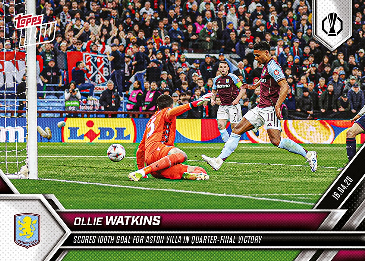Ollie Watkins - 2025-26 UEL Topps NOW - Card 27 - PR: 378 - Image 2
