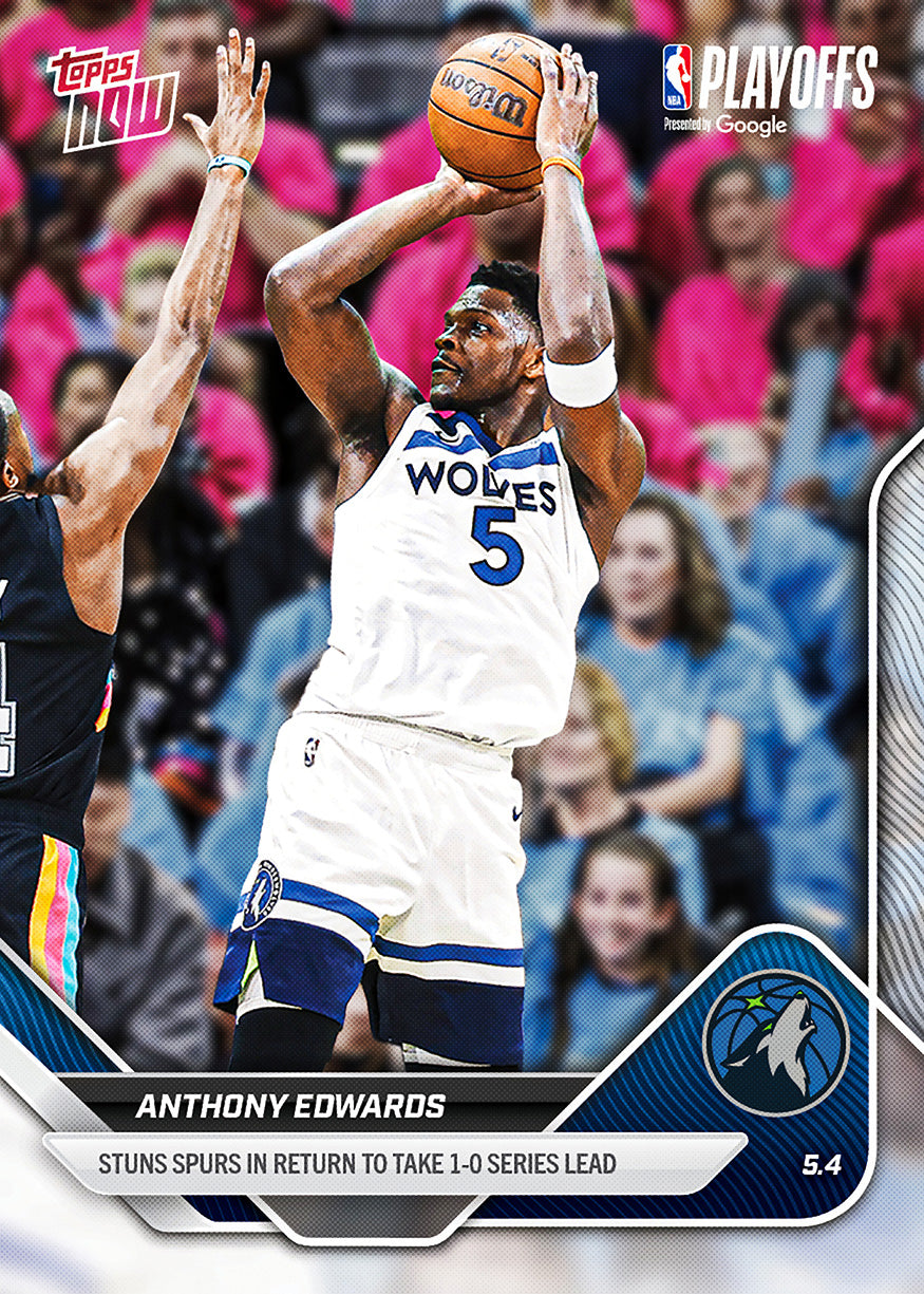 Anthony Edwards - 2025-26 NBA Topps NOW - Card - PR: 1057