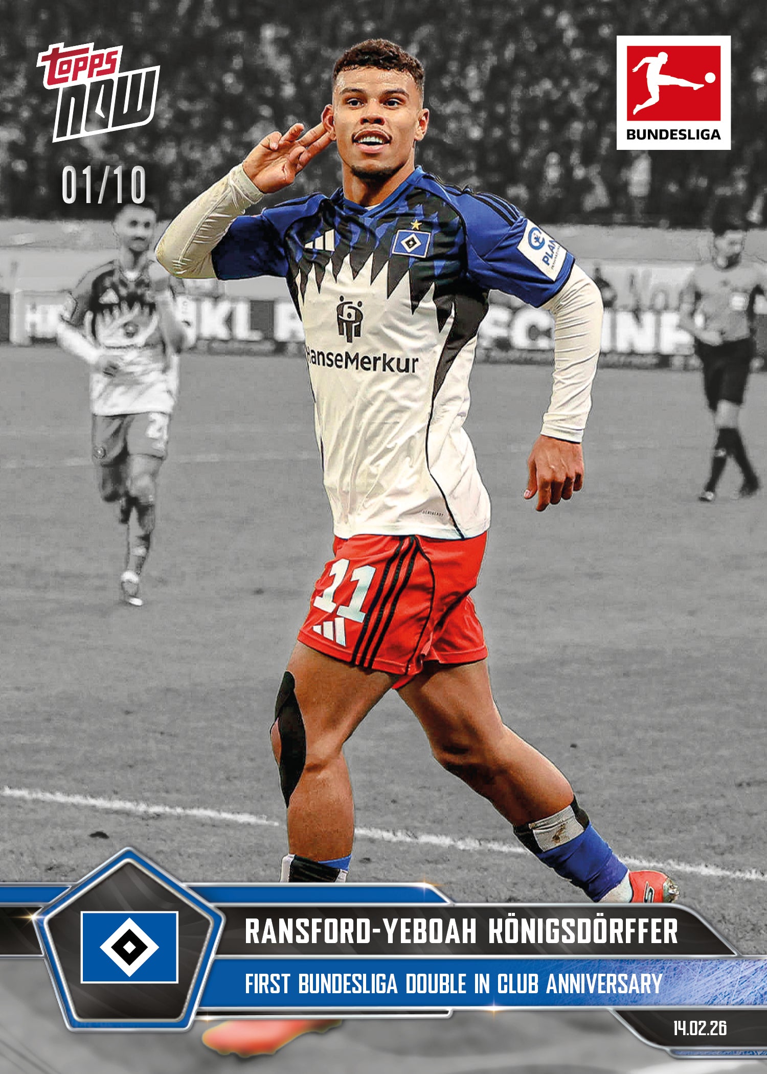 Ransford-Yeboah Königsdörffer - 2025-26 Bundesliga Topps NOW - Card 126 - PR: 736 - Image 4