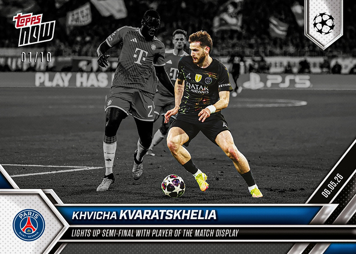 Khvicha Kvaratskhelia - 2025-26 UCL Topps NOW - Card 137 - PR: 705 - Image 4
