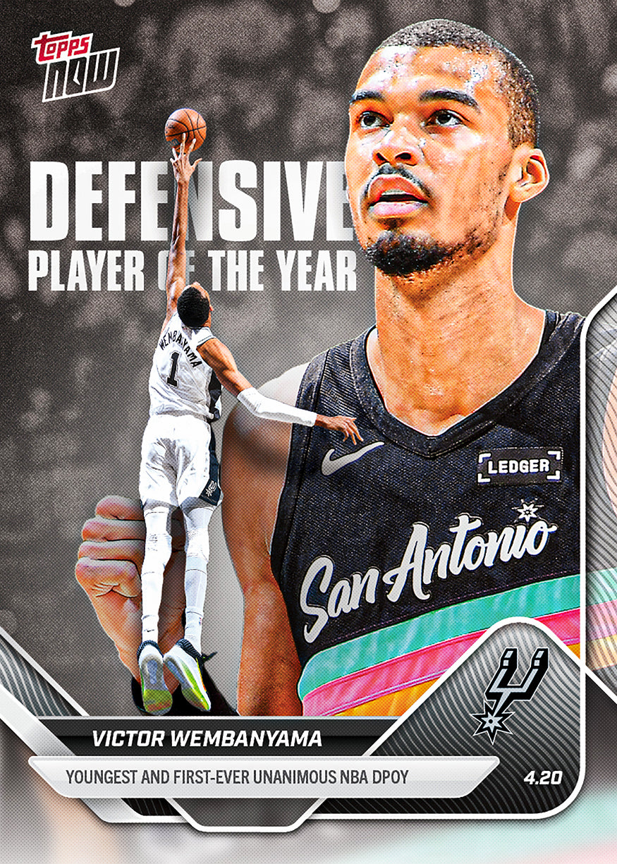 Victor Wembanyama - 2025-26 NBA Topps NOW - Card DPOY - PR: 66956