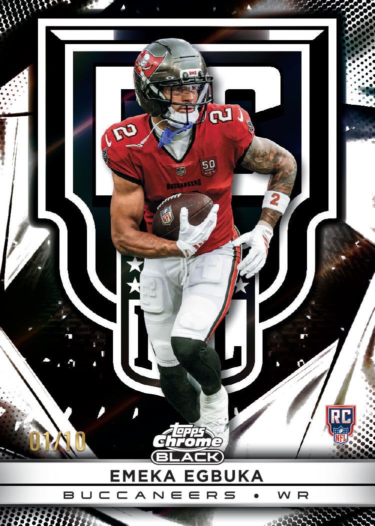 2025 Topps Chrome Black Football - Hobby Box - Sealed Case - Image 5