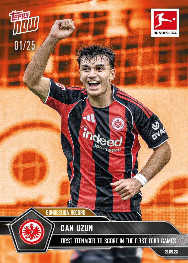 Can Uzun - 2025-26 Bundesliga Topps NOW - Card 29 - PR: 408 - Image 5