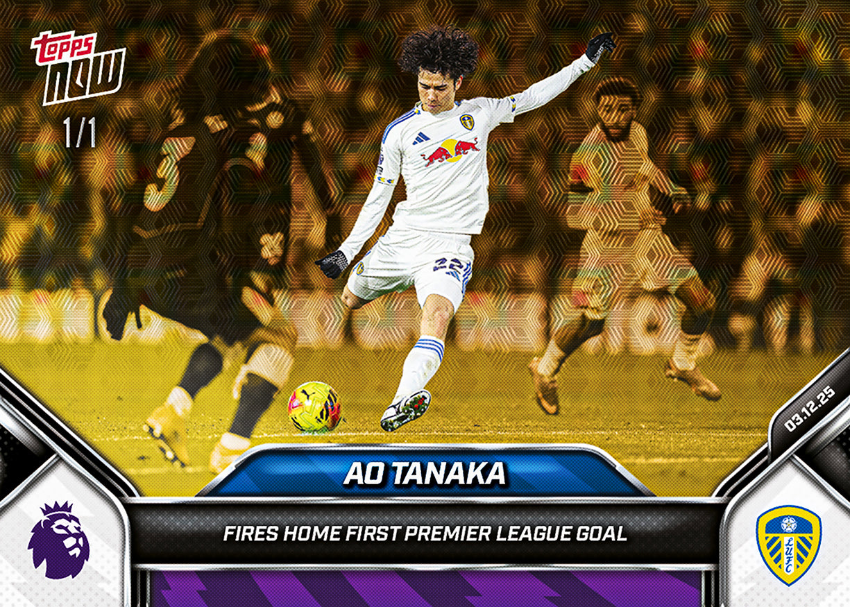 Ao Tanaka - 2025-26 Premier League Topps NOW - Card 72 - PR: 655 - Image 2