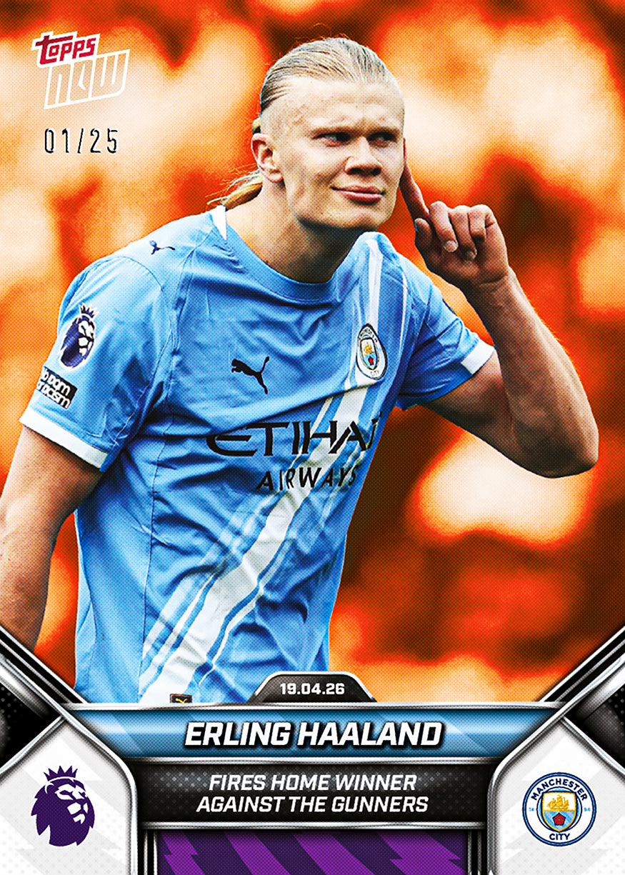 Erling Haaland - 2025-26 Premier League Topps NOW - Card 176 - PR: 2571 - Image 5