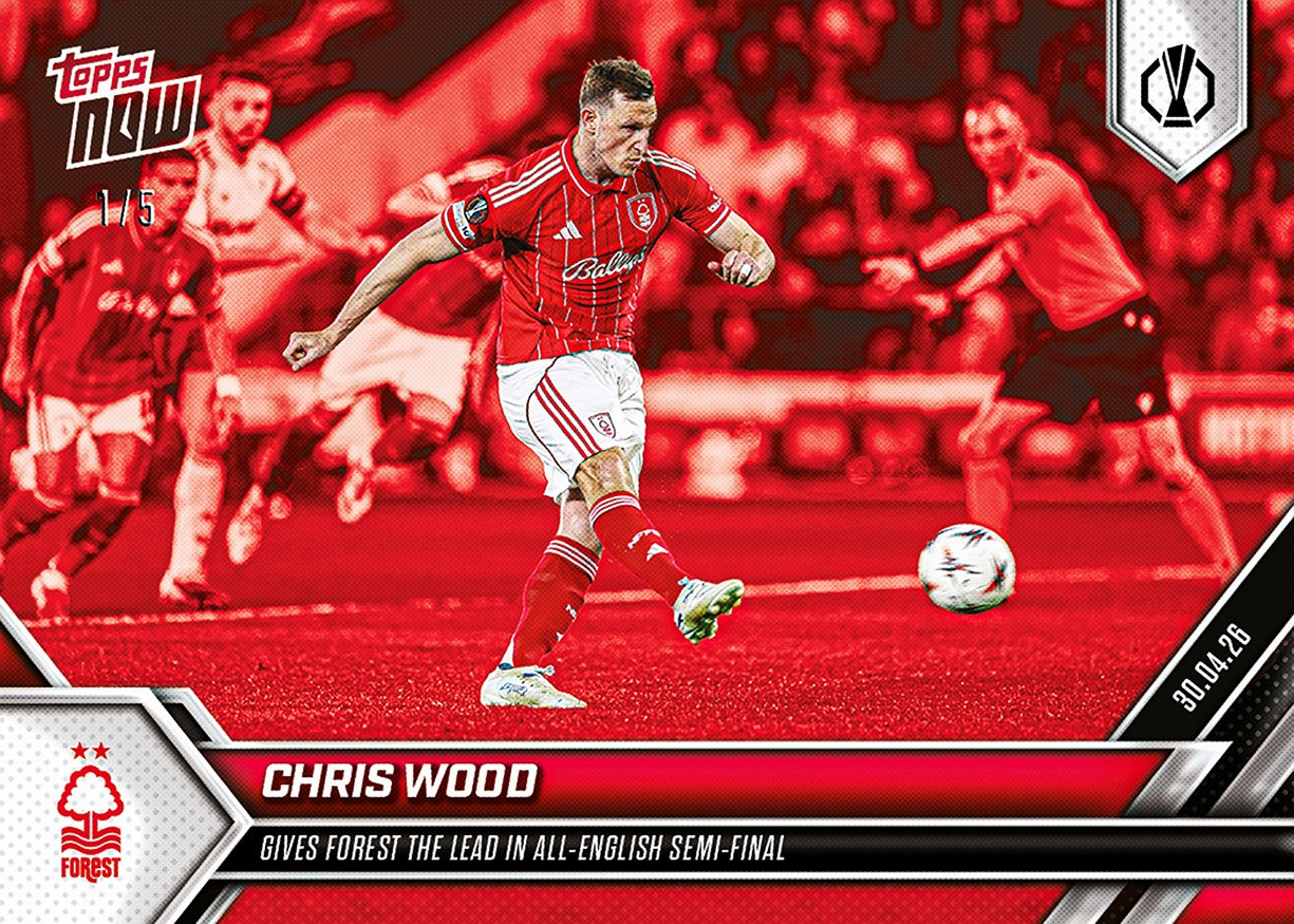 Chris Wood - 2025-26 UEL Topps NOW - Card 29 - PR: 188 - Image 3