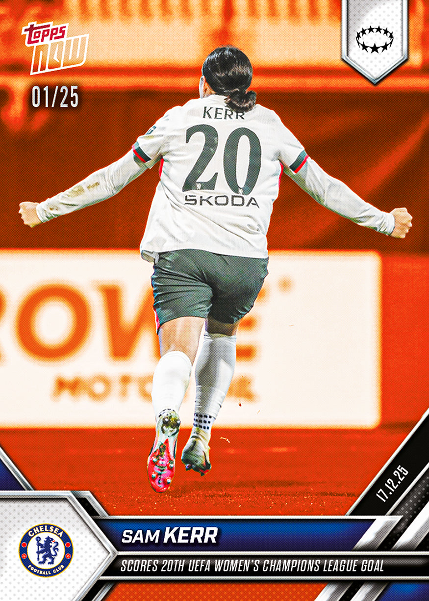Sam Kerr - 2025-26 UWCL Topps NOW - Card 16 - PR: 239 - Image 5
