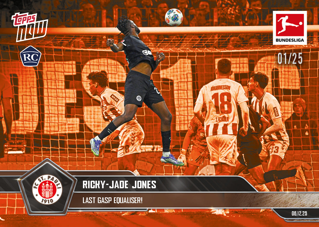 Ricky-Jade Jones - 2025-26 Bundesliga Topps NOW - Card 73 - PR: 358 - Image 5