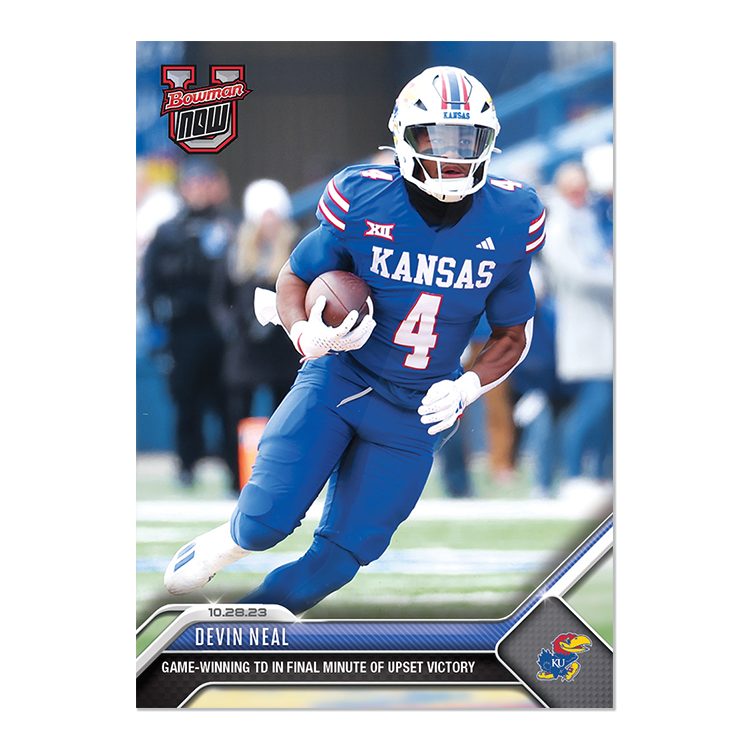 Devin Neal - 2023 Bowman U NOW Football Card 19 - PR: 605