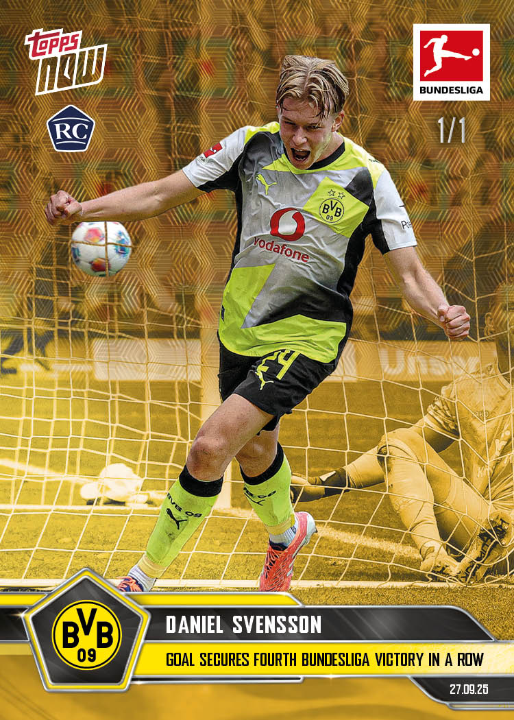 Daniel Svensson - 2025-26 Bundesliga Topps NOW - Card 34 - PR: 464 - Image 2