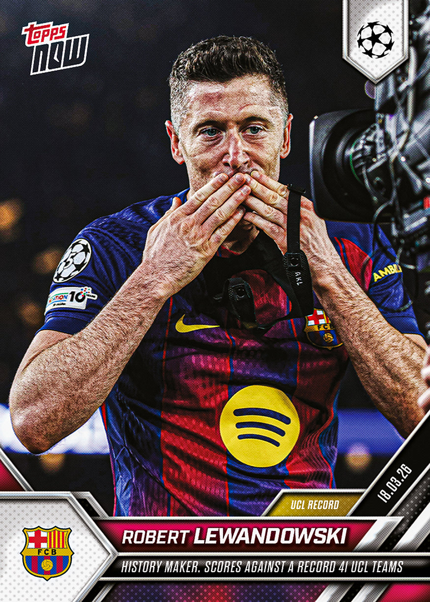 Robert Lewandowski - 2025-26 UCL Topps NOW - Card 113 - PR: 1810 - Image 3