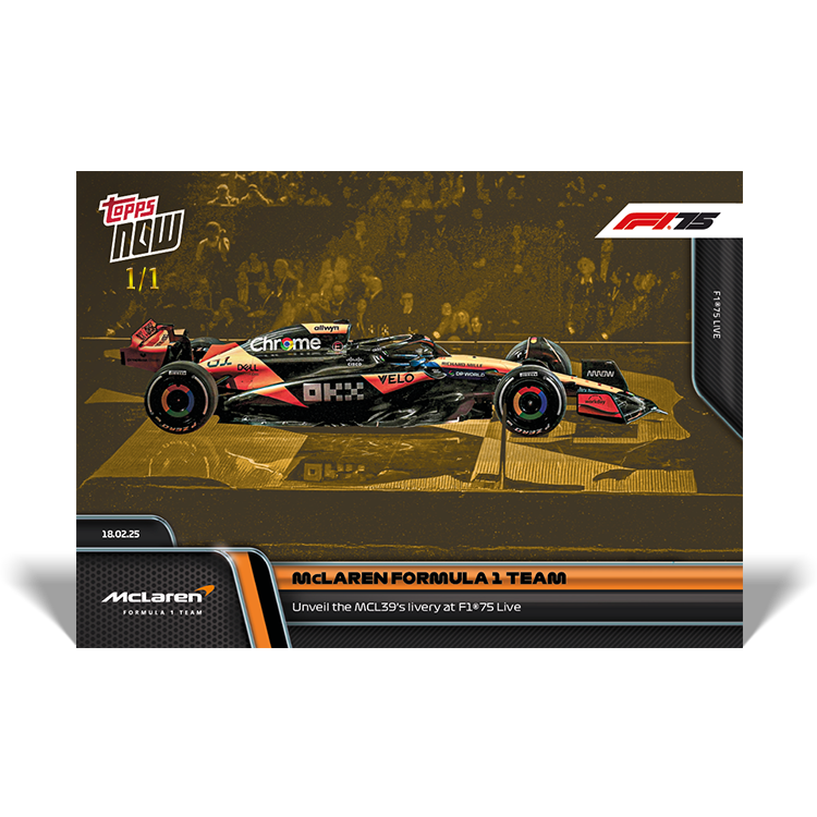 McLaren Formula 1 Team - 2025 Formula 1 Topps NOW - Card 3 - PR: 1129 - Image 3