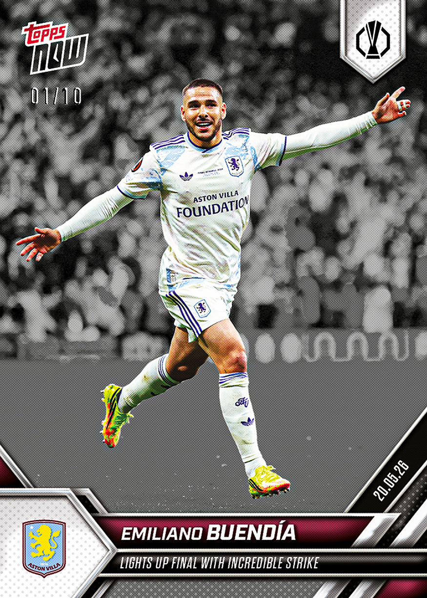 Emiliano Buendía - 2025-26 UEL Topps NOW - Card 34 - PR: 602 - Image 6