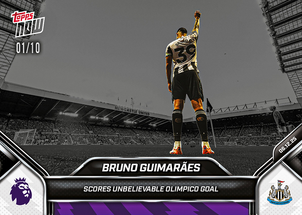 Bruno Guimarães - 2025-26 Premier League Topps NOW - Card 77 - PR: 485 - Image 4
