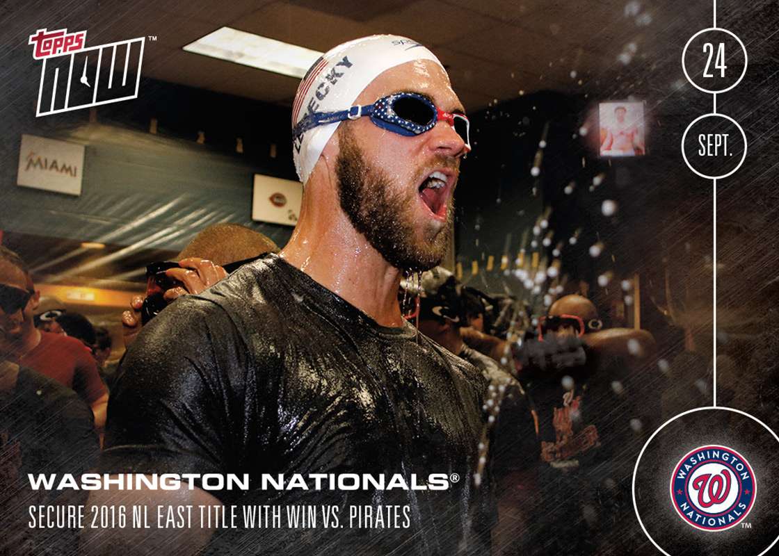 Washington Nationals 9/24/16 - TOPPS NOW 501 - Print Run: 544