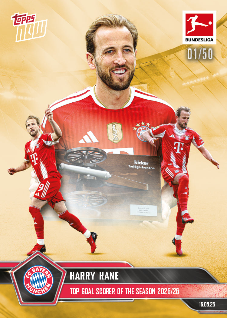 Harry Kane - 2025-26 Bundesliga Topps NOW - Card 194 - PR: 3247 - Image 6