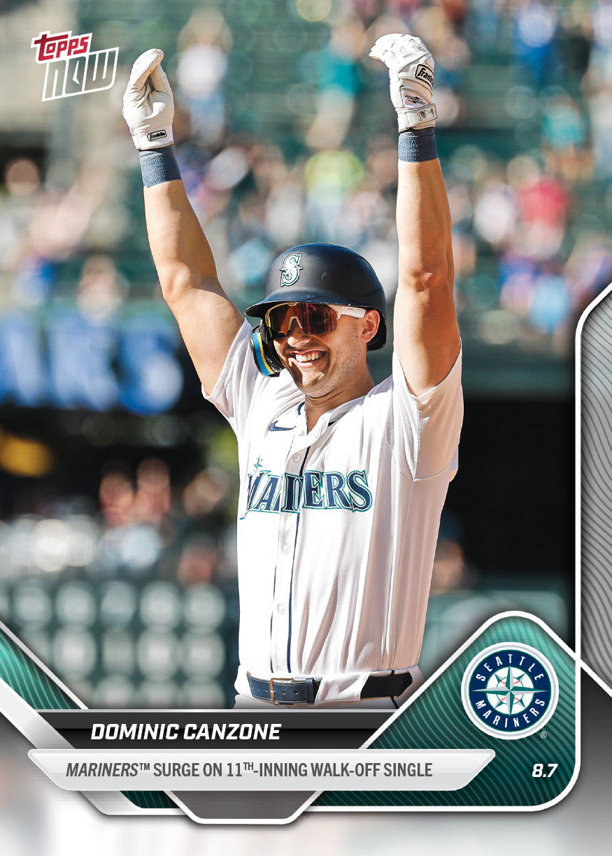 Dominic Canzone - 2025 MLB Topps NOW - Card 529 - PR: 456