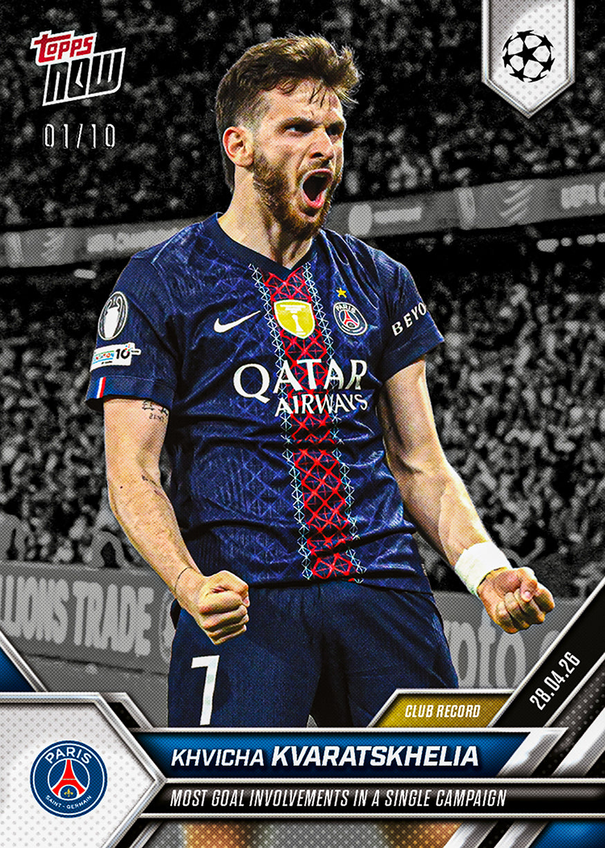 Khvicha Kvaratskhelia - 2025-26 UCL Topps NOW - Card 128 - PR: 1308 - Image 4