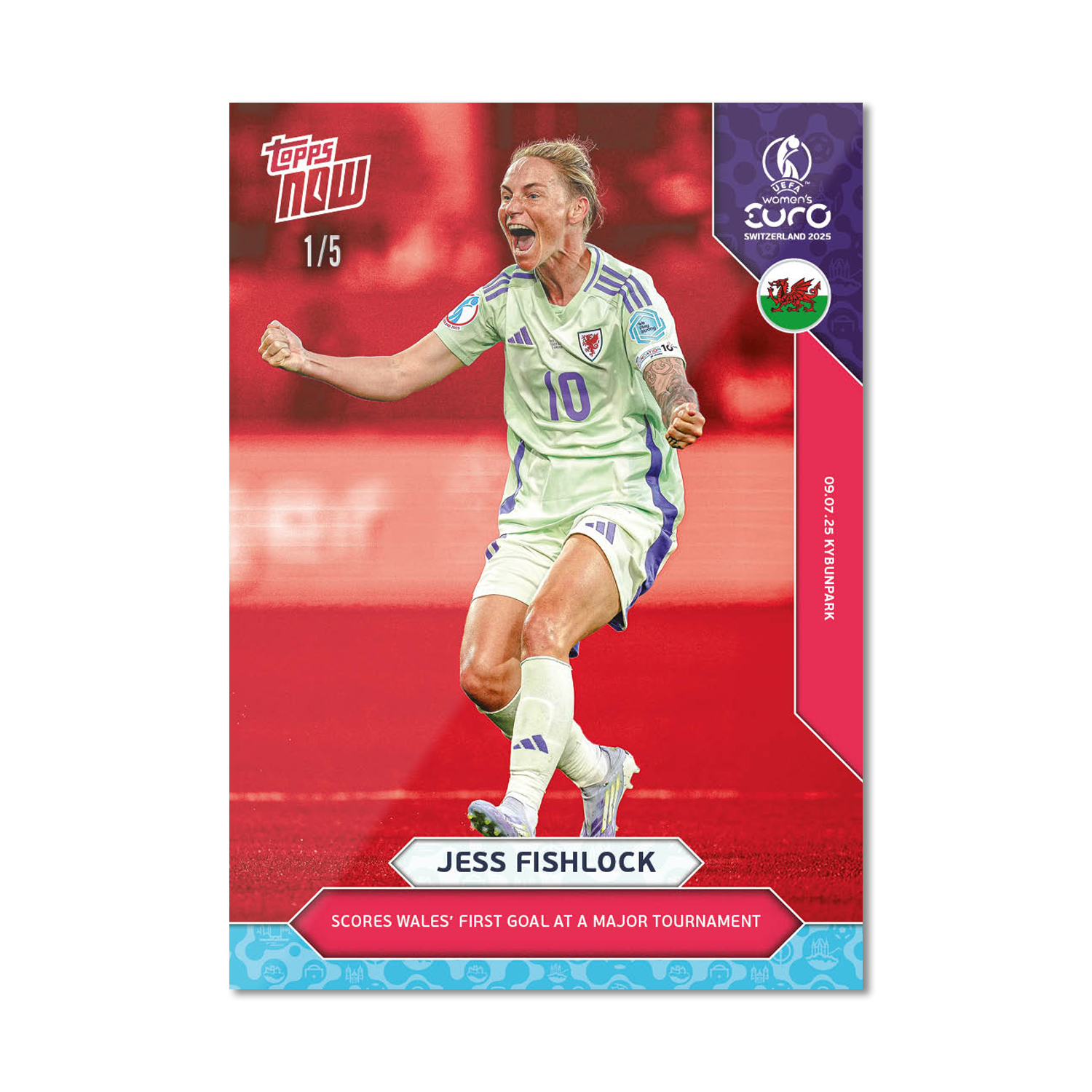 Jess Fishlock - UEFA Women’s EURO 2025™ Topps NOW - Card 13 - PR: 202 - Image 3