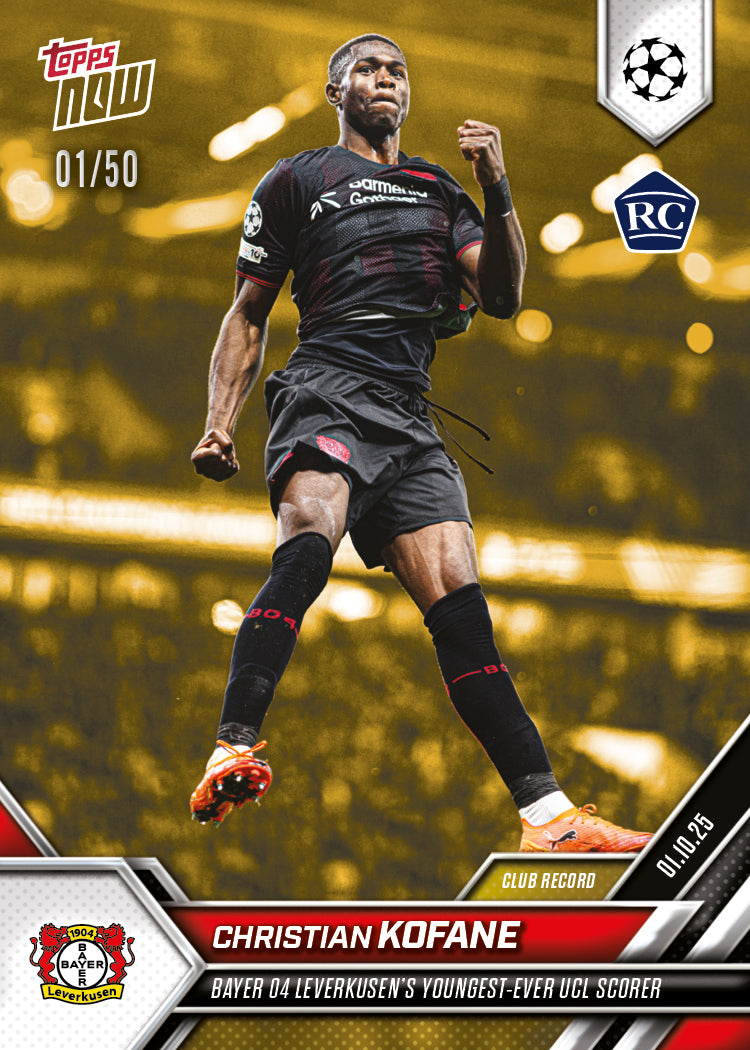 Christian Kofane - 2025-26 UCL Topps NOW - Card 30 - Image 6