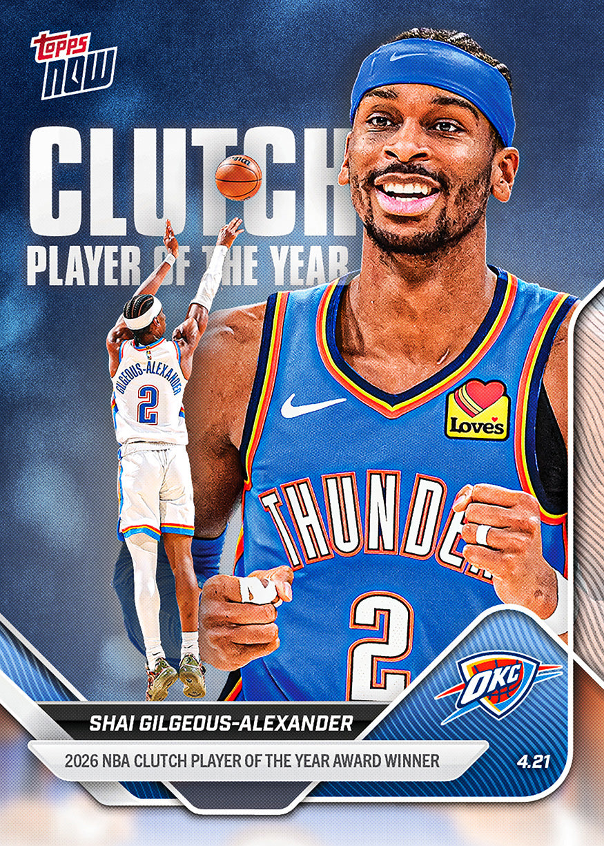 Shai Gilgeous-Alexander - 2025-26 NBA Topps NOW - Card CPOY - PR: 3962