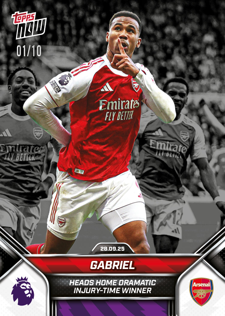 Gabriel - 2025-26 Premier League Topps NOW - Card 28 - PR: 629 - Image 4