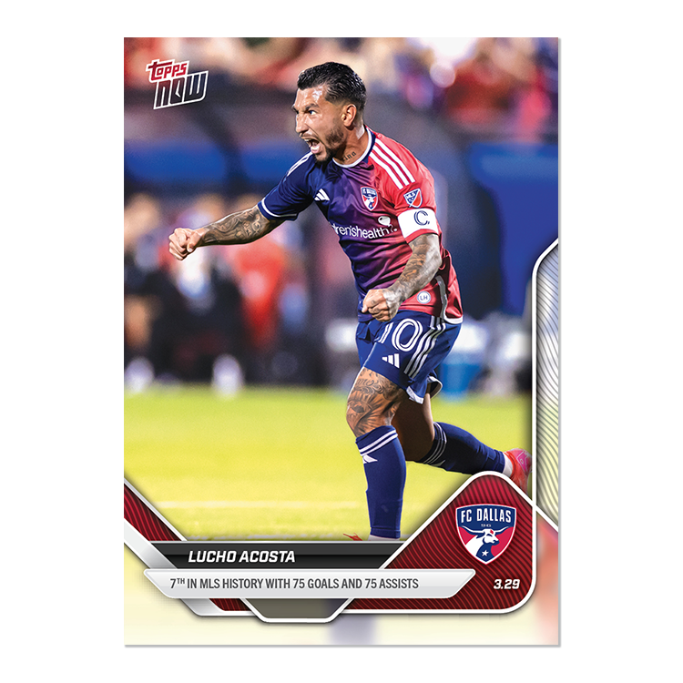 Lucho Acosta - 2025 MLS Topps NOW - Card 25 - PR: 106