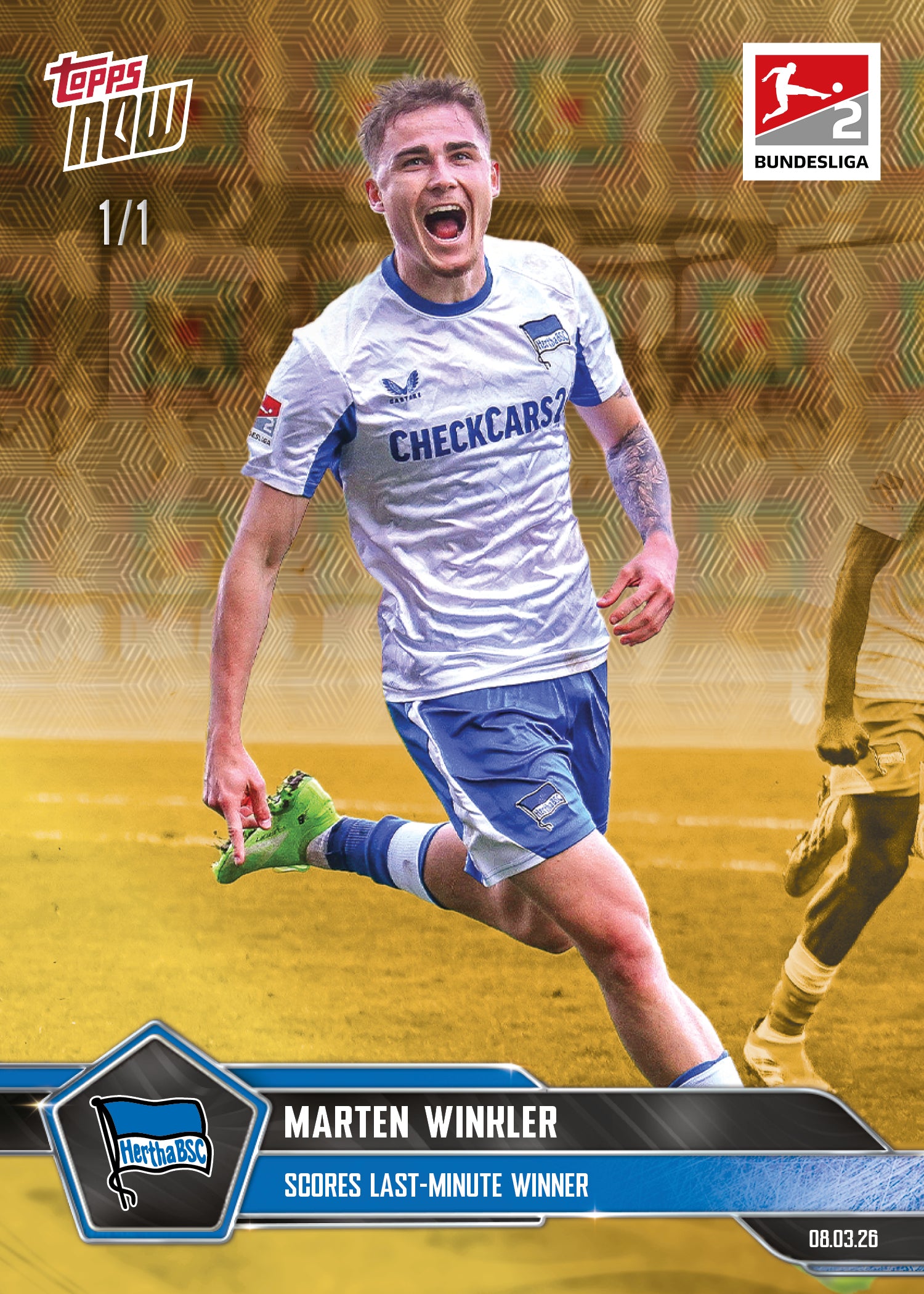 Marten Winkler - 2025-26 Bundesliga Topps NOW - Card 144 - PR:485 - Image 2