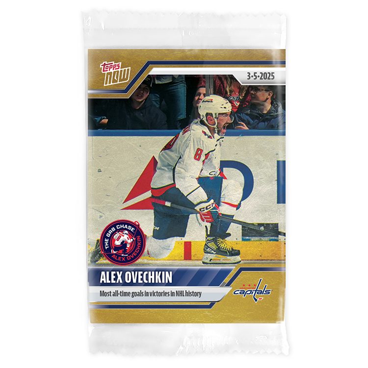 Alternative view of Alex Ovechkin - 2024-25 NHL Topps NOW - Sticker # 126 Pack - PR: 875