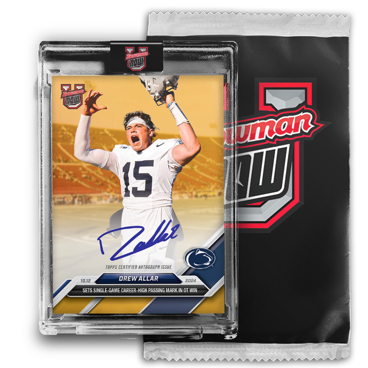On-Card Autograph # to 99 or Lower - Drew Allar - 2024 Bowman U Now Card 28