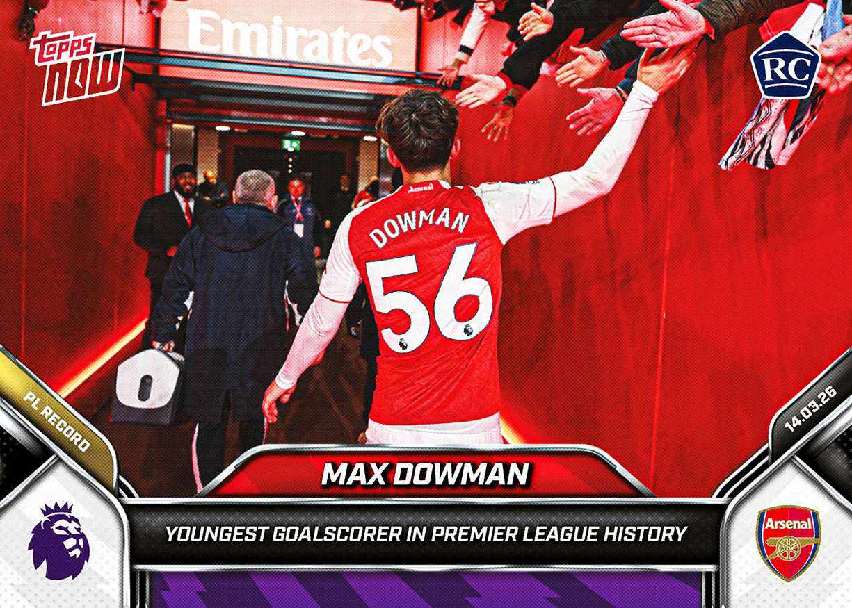 Max Dowman - 2025-26 Premier League Topps NOW - Card 156 - PR:75021 - Image 4