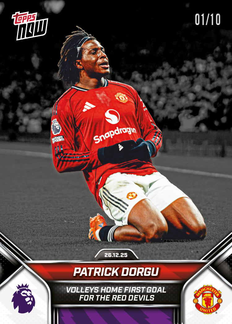 Patrick Dorgu - 2025-26 Premier League Topps NOW - Card 92 - PR: 515 - Image 4