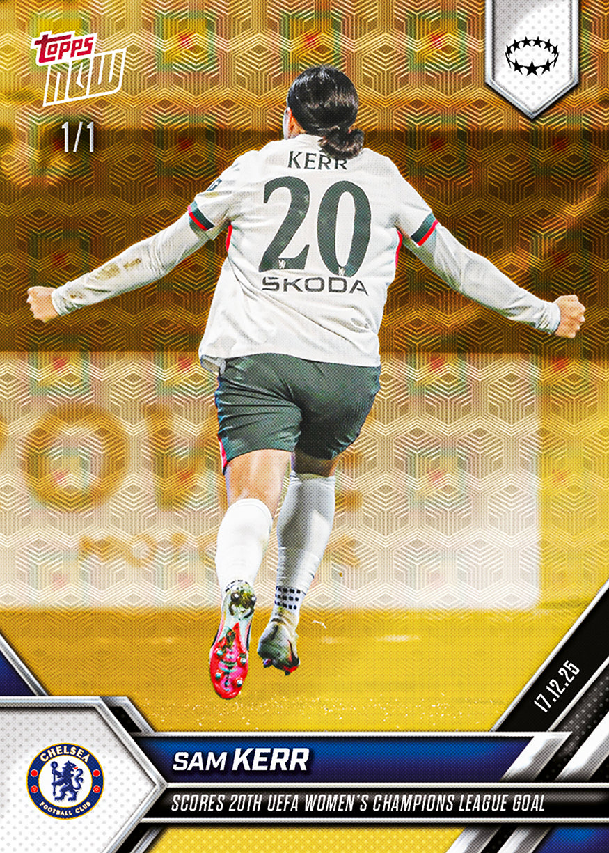 Sam Kerr - 2025-26 UWCL Topps NOW - Card 16 - PR: 239 - Image 2
