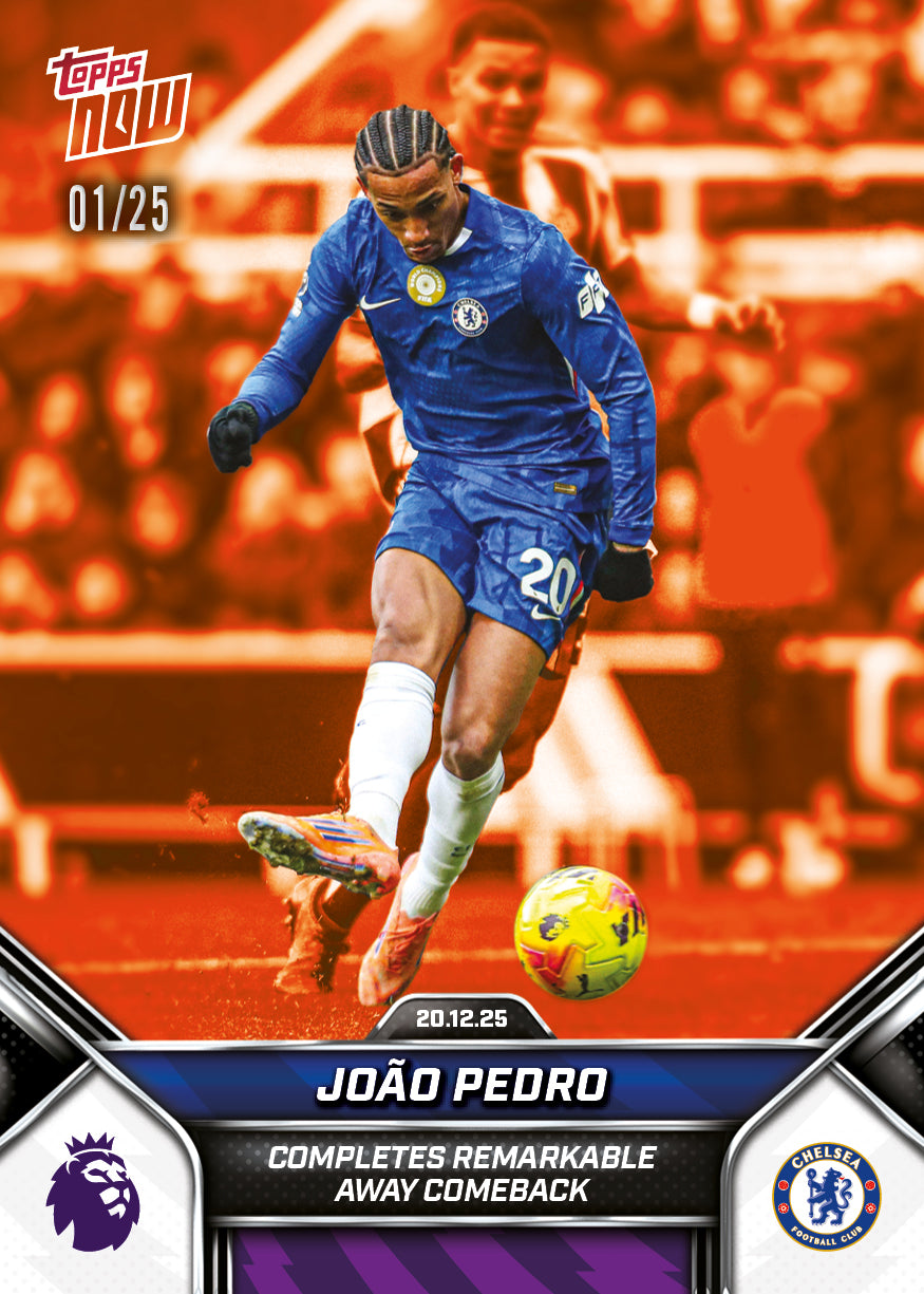 João Pedro - 2025-26 Premier League Topps NOW - Card 85 - PR: 482 - Image 5
