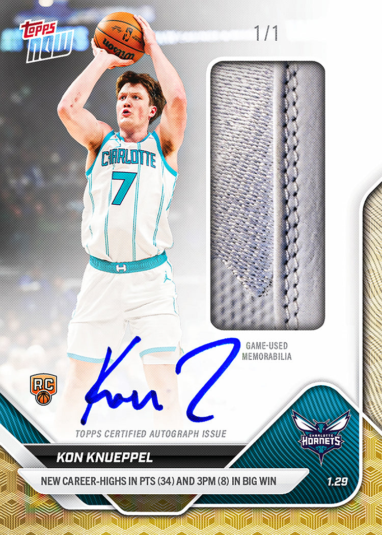 Kon Knueppel - 2025-26 NBA Topps NOW - Card 151 - PR: 9181 - Image 2